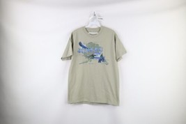 Vtg Streetwear Mens Medium Faded Spell Out Juneau Alaska Short Sleeve T-Shirt - £26.88 GBP