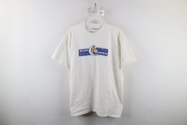 Vintage 80s Mens XL Faded Spell Out Blue Moon Tavern Seattle T-Shirt Whi... - £46.57 GBP