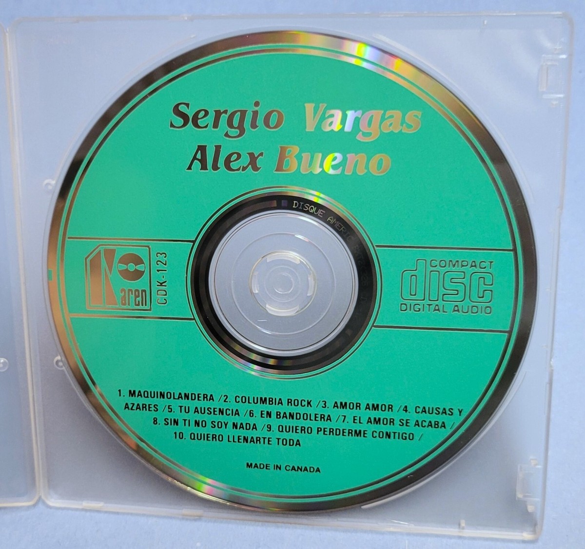 Sergio Vargas-Alex Bueno by Sergio Vargas (CD, Dec-1992, Karen) Canada - $9.89