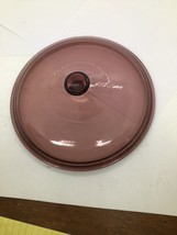 Visions Replacement Lid Cranberry Purple Corning Pyrex V 1.5 C 8.25&quot; diameter - £10.48 GBP