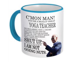 YOGA TEACHER Funny Biden : Gift Mug Great Gag Gift Joe Biden Humor Family Jobs C - £12.74 GBP