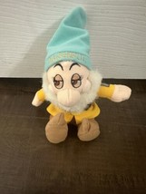 Disney Snow White Bashful Dwarf Plush Stuffed Toy 8 Inch - £7.08 GBP