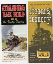 Strasburg Rail Road &amp; W K &amp; S Hawk Mountain Line Brochures - £14.24 GBP