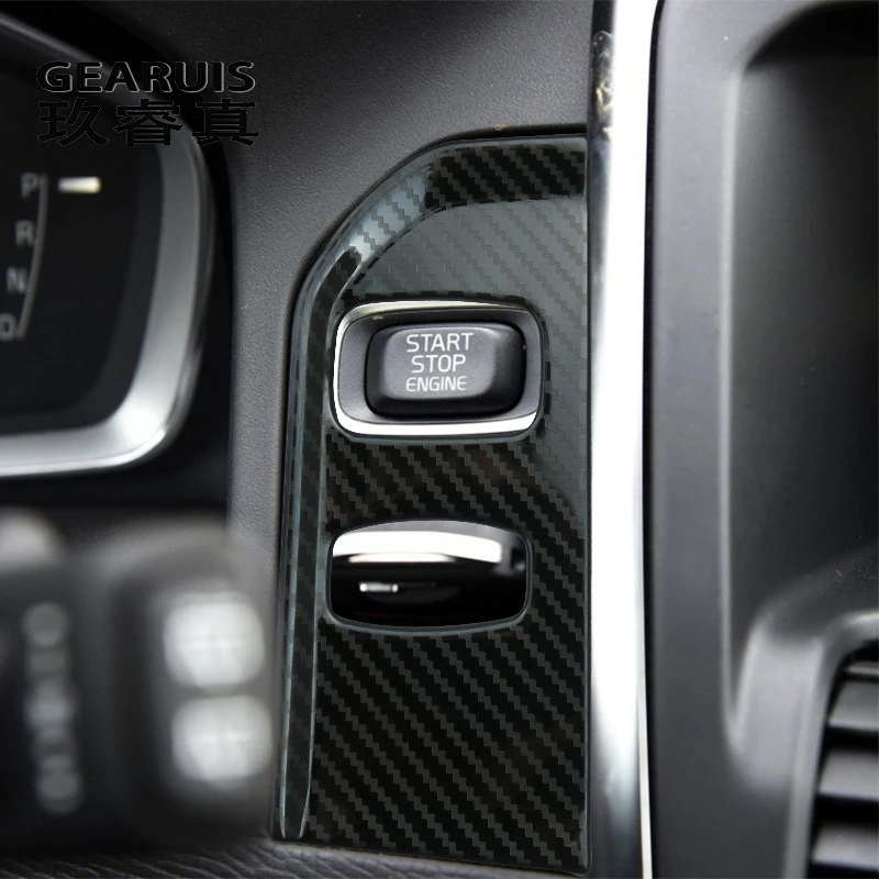 Car styling Carbon fiber keyhole decorative frame cover trim key stickers and - £16.91 GBP