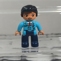 Lego Duplo Girl Woman Female Airline Pilot Outfit Pants Figure Replacement - $9.89