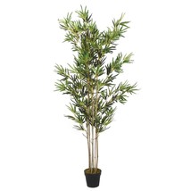 Artificial Bamboo Tree 1380 Leaves 200 cm Green - £57.28 GBP