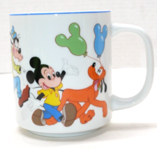 VTG Disney Parks Exclusive Mug Donald Louie Minnie Goofy Mickey Mouse Japan Made - £9.58 GBP