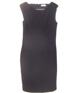 Calvin Klein Black Sleeveless Dress with Waistline Darts Sz 6 - £20.18 GBP