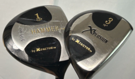 X Factor Hammer Driver 1 Wood &amp; Xplosion 3 Wood w/ Graphite Shafts by X-Factor ! - £23.33 GBP
