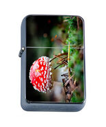 Groovy Trippy Mushroom D2 Flip Top Oil Lighter Wind Resistant - $14.80