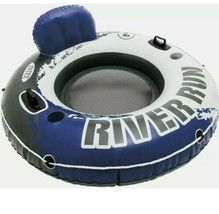 2 Intex River Run I Sport Lounge Inflatable Floating Water Tube Connect&#39;N Float - £71.87 GBP