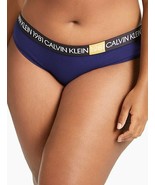 Calvin Klein Bold 1981 Bikini Panty Underwear Stretch Blue Womens Plus S... - £19.07 GBP
