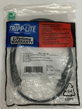 NEW Tripp Lite Flat RJ45 Cat5e Ethernet Networking Cable 3-Foot 3' Length, Black - $9.99