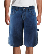 Men&#39;s Premium Cotton Baggy Fit Jorts Carpenter Denim Jean Shorts MADE IN... - $977.33 MXN