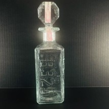 Walker&#39;s Deluxe Bourbon Liquor License Plate VTG Glass Bottle 1974 IA LA... - £11.48 GBP