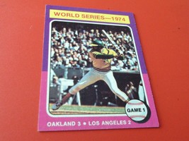 1975 1974 World Series Game 1 # 461 Topps Nm / Mint Or Better !! - £39.32 GBP