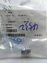 NEW  QS-G1/8-6-1 Push-In Fitting Connector Threaded Joint - $5.97