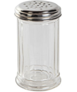 RiBbEd Glass Cheese Dispenser 5.5&quot; tall parmesan crushed red pepper SHAK... - $405.76 MXN