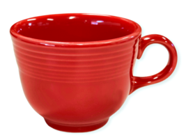 Fiestaware Scarlet Red Coffee Mug Tea Cup Homer Laughlin HLC USA C Handl... - £4.59 GBP
