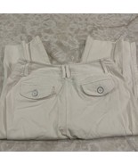 Larry Levine Petite Stretch Sport White Dress Pants 10P - $349.72 MXN