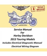 2013 Harley Davidson Touring Models Service Manual - $24.95