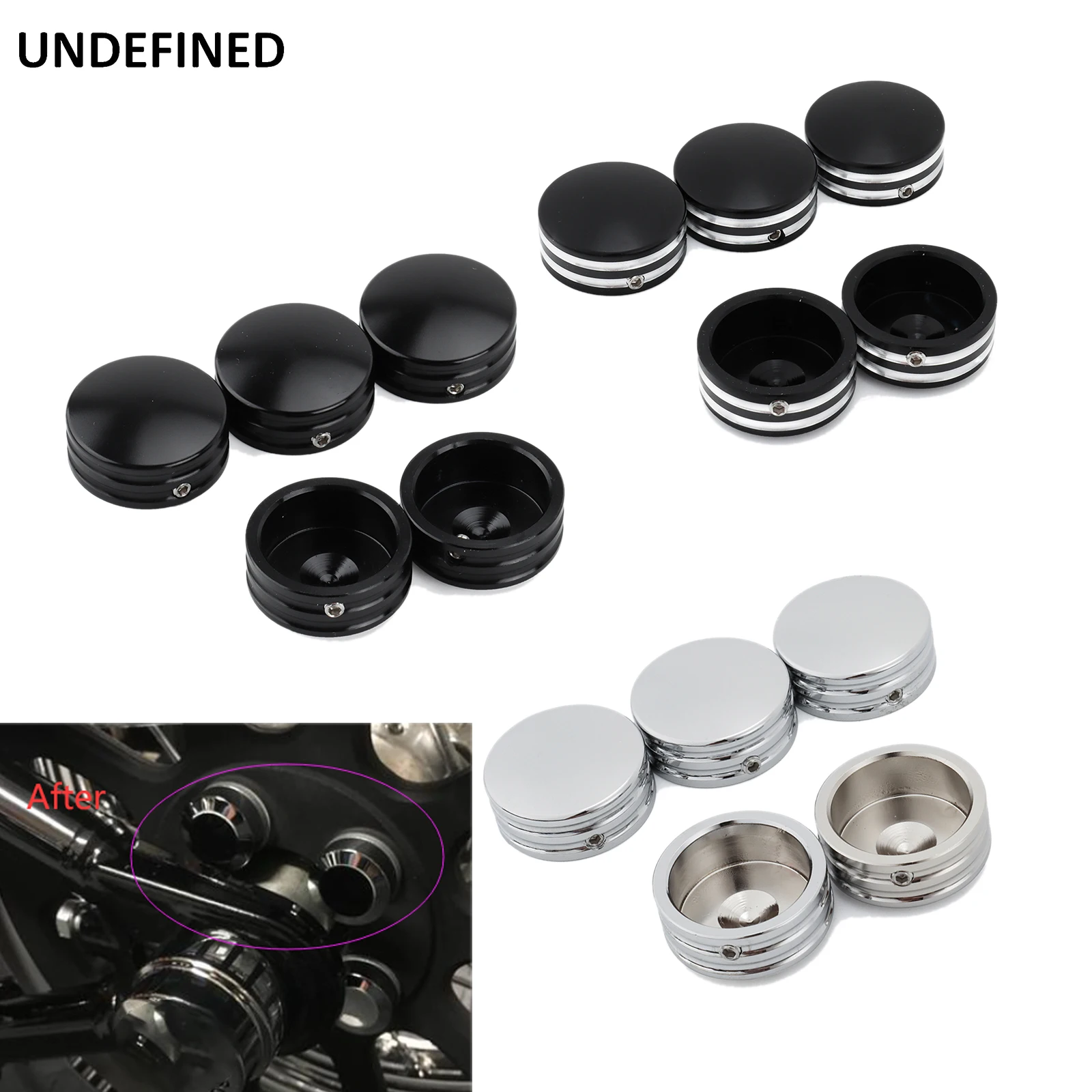 CNC Rear Sprocket Flat Bolt Cap Cover Kit For Harley Softail Fatboy Breakout - £10.52 GBP+