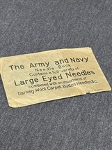 ARMY AND NAVY SEWING NEEDLE Outer Foldable Cover Along With Needles - $3.96