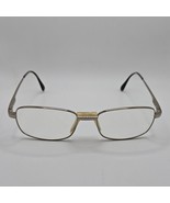 Safilo Elasta-ITALY-Eyeglasses Frame Only Men Chrome Silver Rectangle Fu... - $661.20 MXN