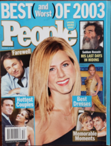 PEOPLE Magazine Dec 2003: Best & Worst of 2003: Saddam, Brad Pitt, Bob Hope - $4.95