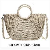 Summer Handmade Bags for Women Beige addstrap L As Picture - £15.14 GBP