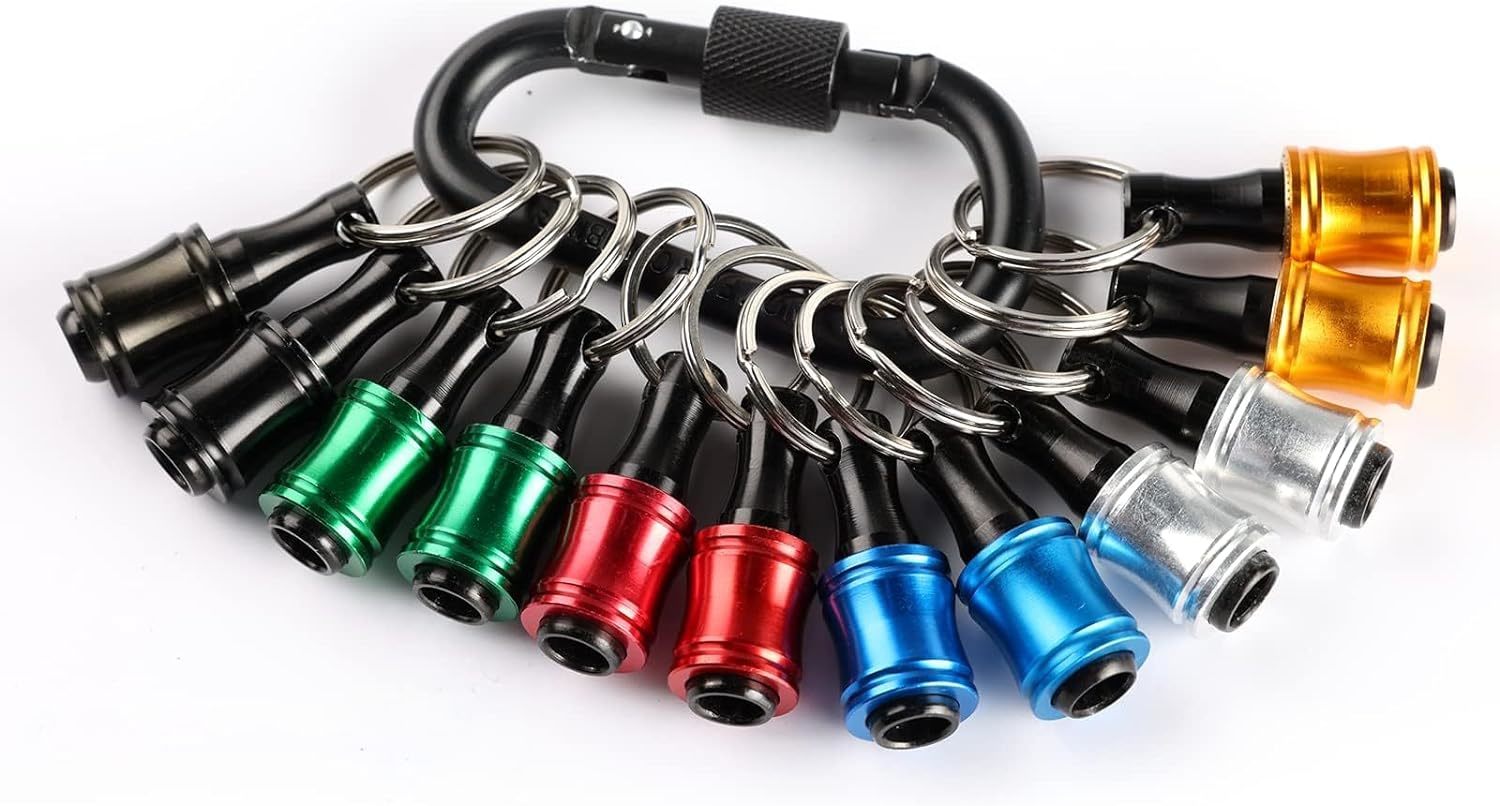 12Pc Portable Bit Holder Keychain, 1/4In Hex Shank Screwdriver Bit Clip For - $38.99