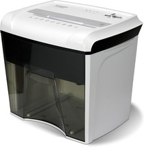 White/Black Compact Desktop-Style High Security 12-Sheet Micro-Cut Paper... - £110.16 GBP