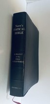 Nave&#39;s Topical Bible Digest Black Leather Bound Thumb Indexed Southwestern - £15.41 GBP