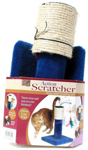 Lazy Pet Action Scratcher Spring Loaded Post Drives Cats Wild Saves Furn... - $670.85 MXN
