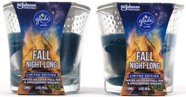 2 Count SCJohnson Glade Limited Edition Fall Night Long Scented 3.4oz Candles - $22.99