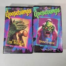 Goosebumps RL Stine VHS Lot Of 2 Stay Out Of The Basement &amp; The Haunted Mask - £12.48 GBP