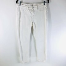 Lila Ryan Womens Jeans Skinny Stretch Ankle Crop White Size 28P - £11.58 GBP