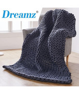Double Size Knitted Weighted Blanket in Dark Grey Colour 198x122cm 6.5kg... - $3,063.64 MXN