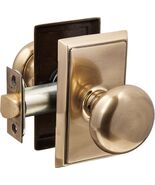 Providence Door Set with Round Brass Knobs Privacy in Antique Brass. Doo... - €85,20 EUR