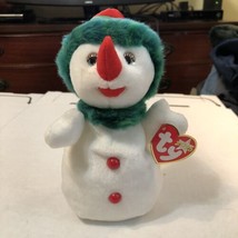 Ty Beanie Baby -Snowgirl the Snowman- 7&quot; Beanbag Plush 2000 With Tag Flawed - £2.47 GBP