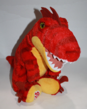 BUILD A BEAR Red Yellow Dinosaur 19" Velociraptor Raptor T-REX Plush Spf... - $10.40