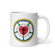 Lutheran Rose Religious Symbol Coffee &amp; Tea Mug Cup - £16.11 GBP+