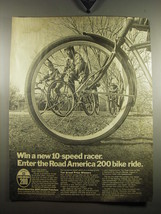 1969 Cadet Road America 200 Bicycle Ad - Win a new 10-speed racer - $18.49