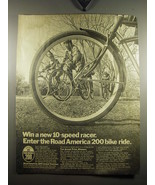 1969 Cadet Road America 200 Bicycle Ad - Win a new 10-speed racer - $18.49