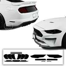 Fits 18-22 Ford Mustang Complete Head Tail Light Smoke Tint Kit Cover Accessory - £32.23 GBP