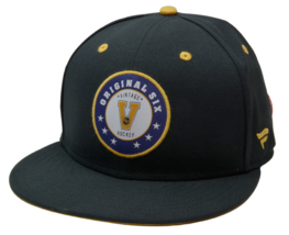  Vintage NHL Original 6 Six Teams Fitted Black & Gold Hockey Hat by Fanatics - $34.99