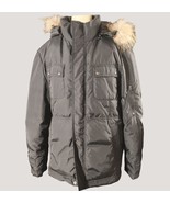 Cabbeen Urban Black Puffer Jacket Fur Trim Hood Size 52 - £52.00 GBP