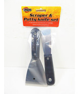 Putty Knife Paint Scraper Set 2 Scrapers Scraping Knives Sets Spackle Ap... - £5.76 GBP