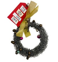 Midwest Ornament Wendy Addison Beaded Wire Wreath Christmas Old Vintage - £11.66 GBP
