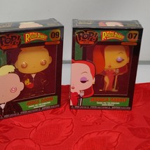 2X Funko POP Pins Who Framed Roger Rabbit Jessica Rabbit &amp; Judge Doom Lot New - £15.41 GBP